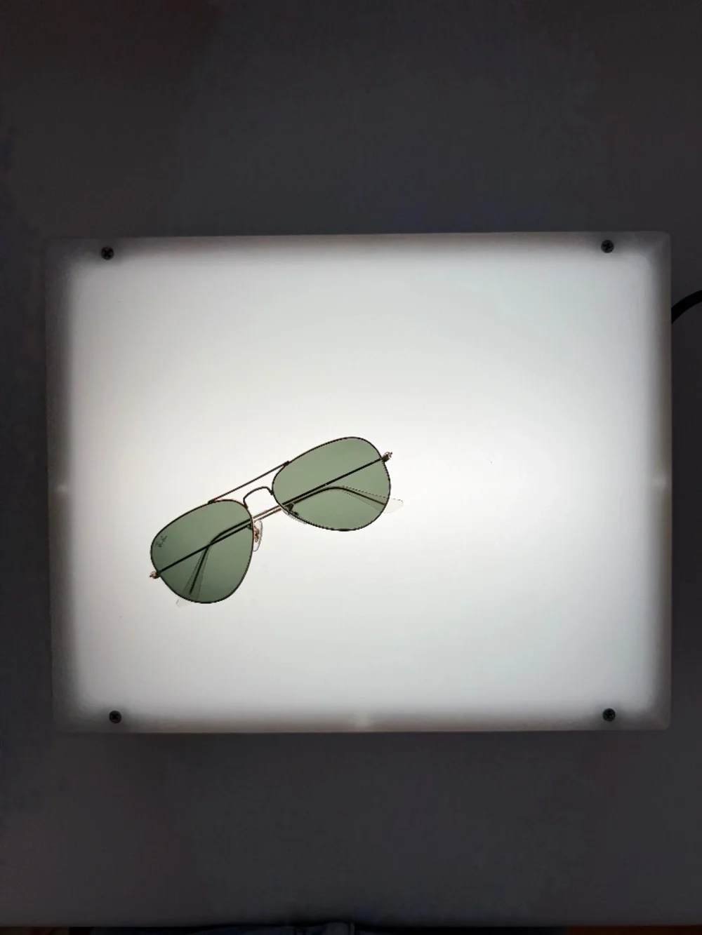 Ray-Ban~Aviator Classic~RB3025~Gold Frame:Green Lenses~Size 55-14